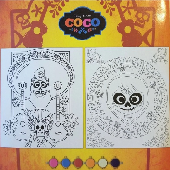 Disney Accessories Disney Coco Coloring Posters Paint Set Poshmark